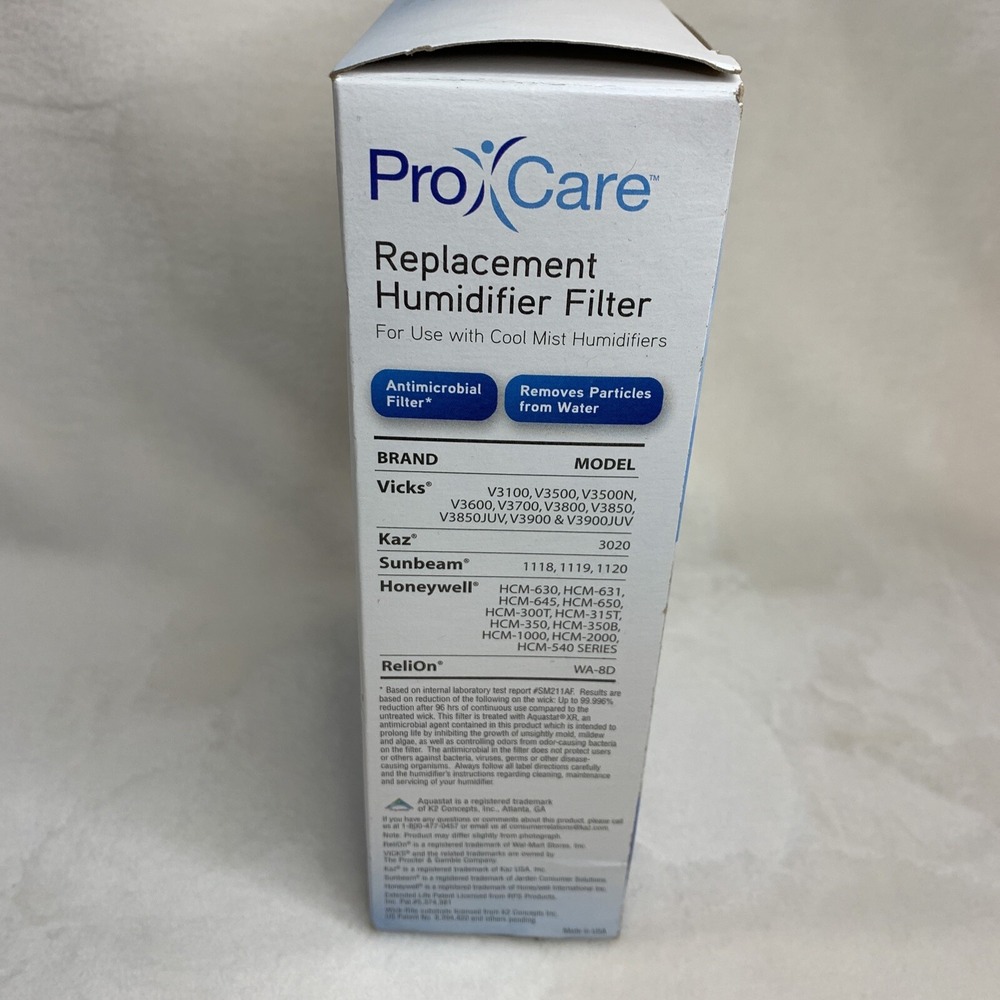 Pro Care PCWF2 Replacement Humidifier Filter‎ For Use With Cool Mist Humidifiers - Picture 9 of 12
